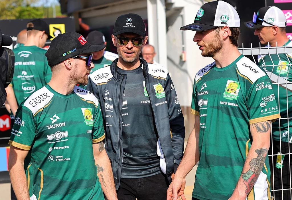 Leon Madsen, Jarosław Dymek i Kacper Woryna