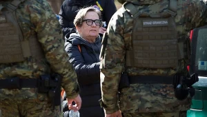 Agnieszka Holland na planie "Zielonej granicy"