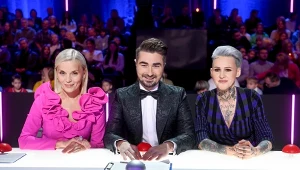 Małgorzata Foremniak, Jan Kliment i Agnieszka Chylińska - jurorzy programu "Mam talent!"