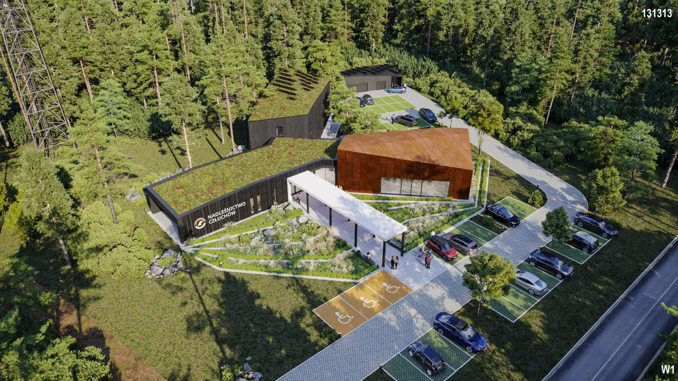 Wygrany projekt, wizualizacja konkursowa podana po publicznej wiadomości Wygrany projekt, wizualizacja konkursowa podana po publicznej wiadomości