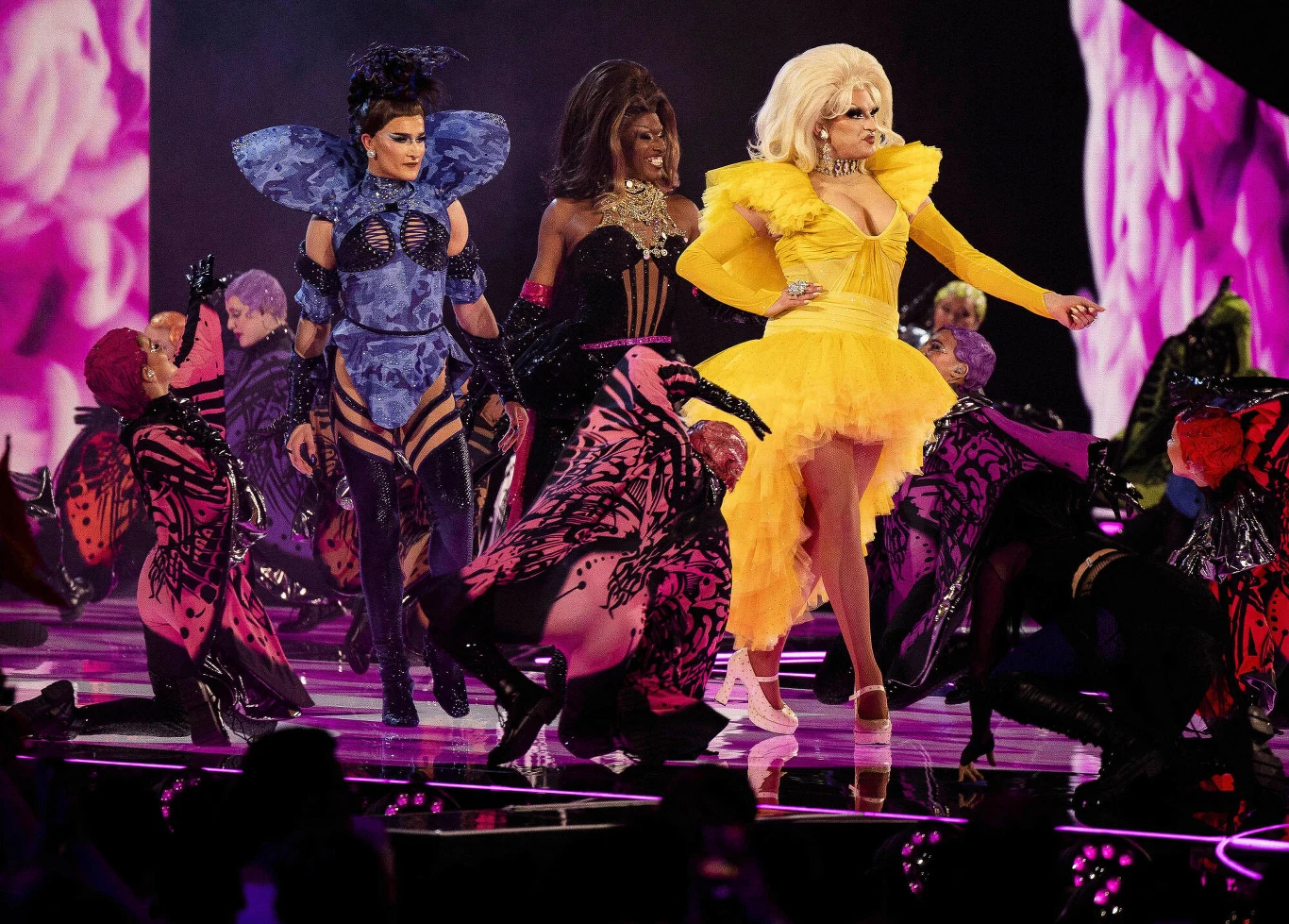Pokaz drag queens podczas półfinału Eurowizji 2023 Pokaz drag queens podczas półfinału Eurowizji 2023