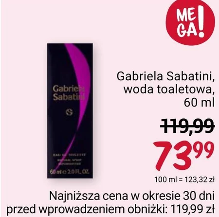 Woda toaletowa dla kobiet Gabriela Sabatini