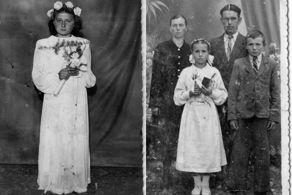 Pierwsza komunia święta w 1959 r. 