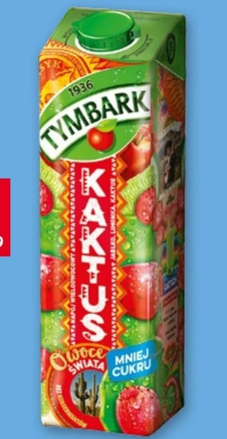 Tymbark Owoce Świata Napój wieloowocowy kaktus 1 l