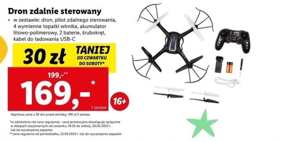 dron na dzień dziecka w Lidlu! 