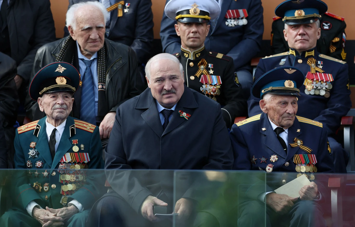 Alaksandr Łukaszenka na paradzie w Moskwie w Dniu Zwycięstwa Alaksandr Łukaszenka na paradzie w Moskwie w Dniu Zwycięstwa