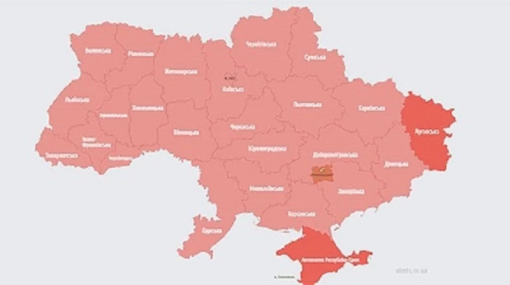 W nocy na terenie całej Ukrainy zawyły syreny W nocy na terenie całej Ukrainy zawyły syreny