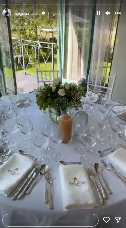Małgorzata Socha wyprawiła komunię córce Małgorzata Socha wyprawiła komunię córce