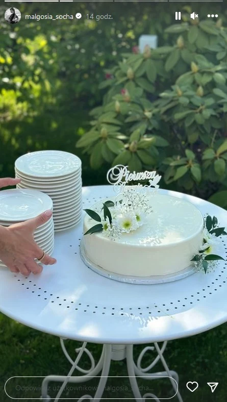 Małgorzata Socha wyprawiła komunię córce