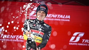 Remco Evenepoel po zwycięstwie na etapie