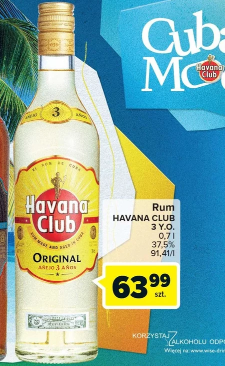 Havana Club Añejo 3 Años Rum 700 ml