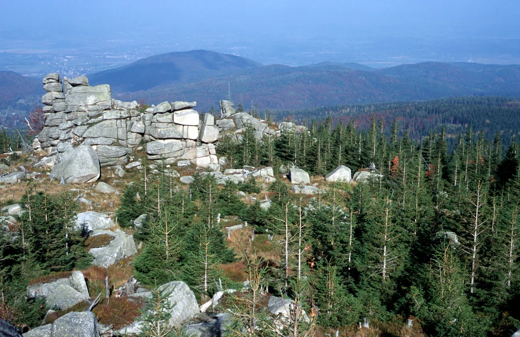 Karkonoski Park Narodowy słynie m.in. z charakterystycznych formacji skalnych