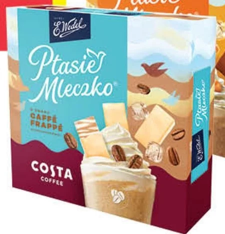 E. Wedel Ptasie mleczko o smaku  Caffé Frappé w czekoladzie białej 340 g