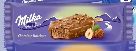 Milka Lody czekoladowo-orzechowe w mlecznej czekoladzie 100 ml