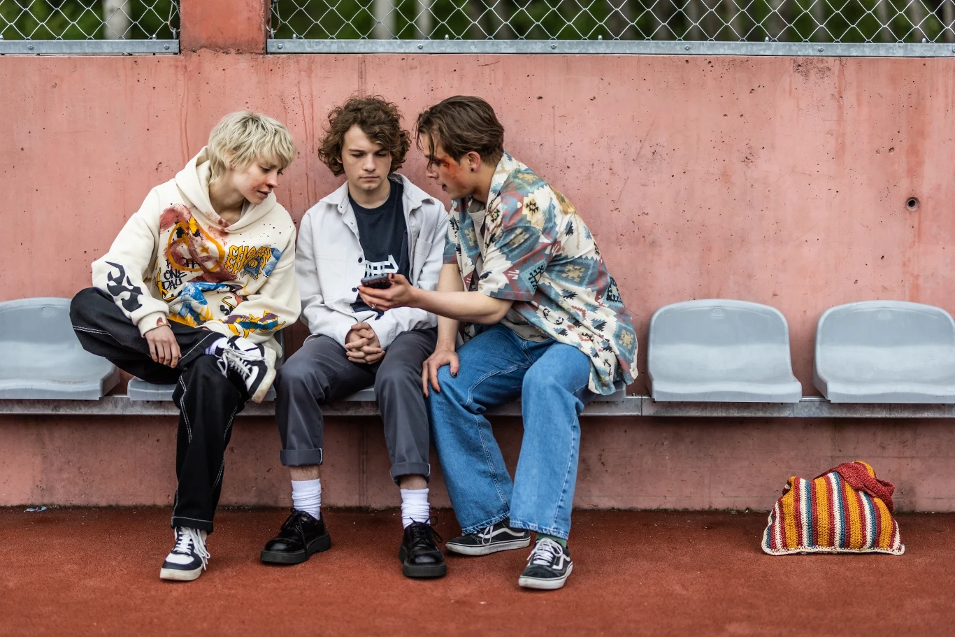 Alin Szewczyk, Jan Cięciara i Krzysztof Oleksyn w filmie "Fanfik", fot. Przemek Pączkowski