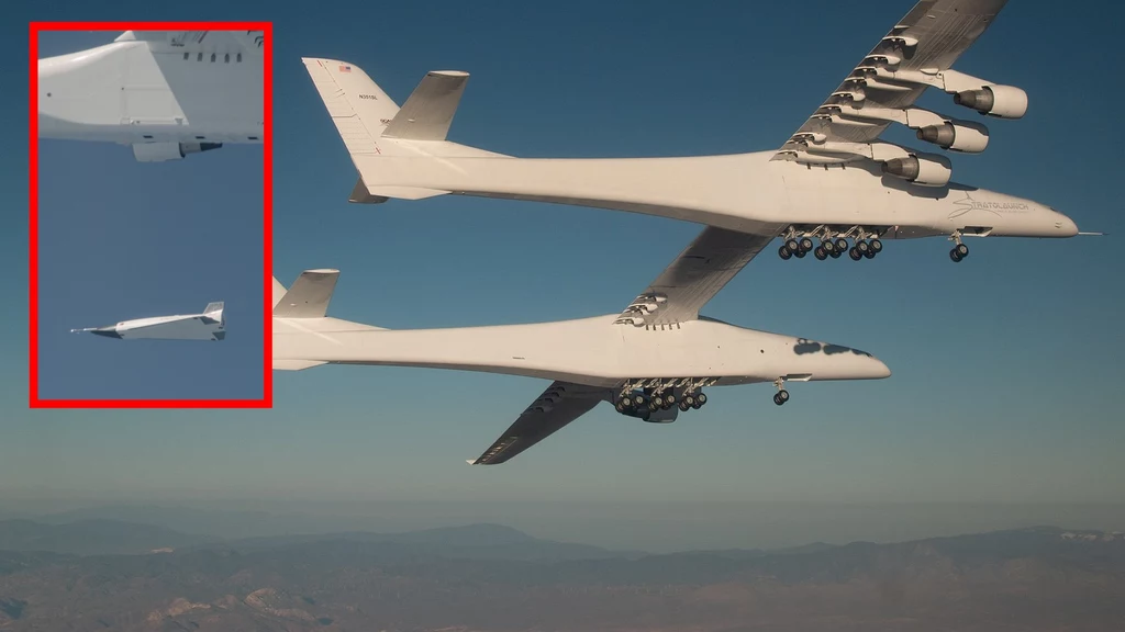 Dwugłowy potwór Stratolaunch wystrzelił hipersoniczny pojazd