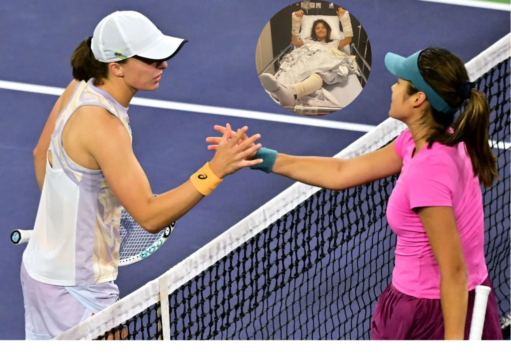 W marcu Iga Światek pokonałą Emmę Raducanu / twitter Raducanu