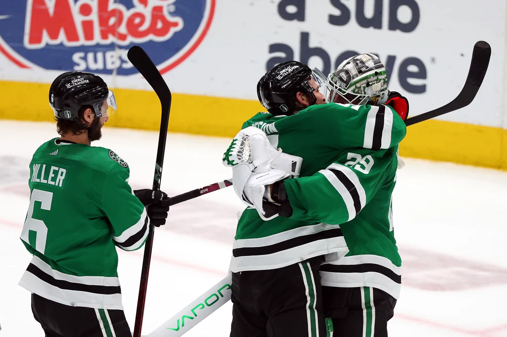 Radość hokeistów Dallas Stars Radość hokeistów Dallas Stars