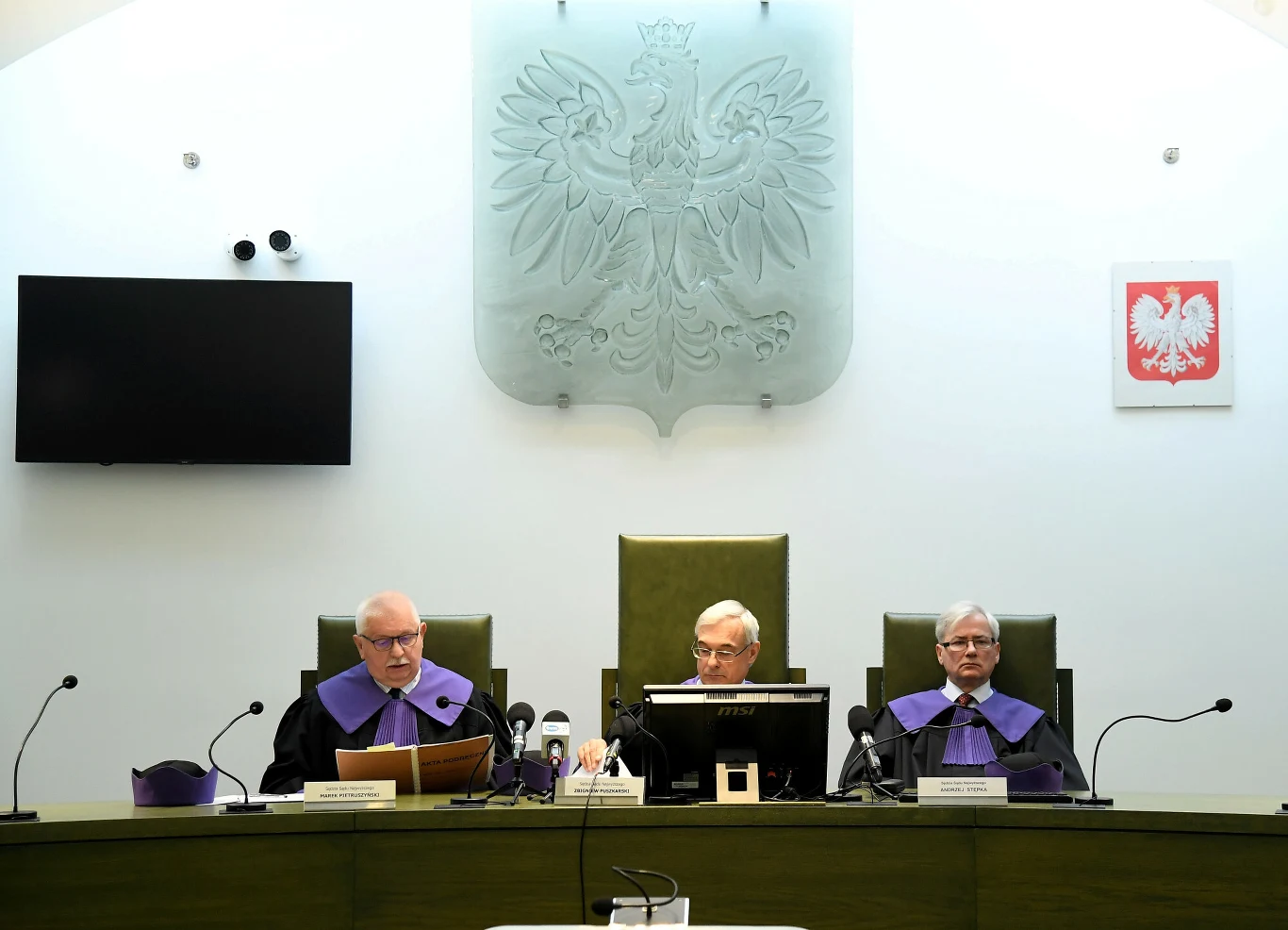 Sędziowie Sądu Najwyższego, którzy rozstrzygali sprawę Piotra