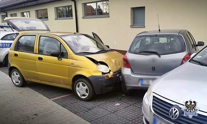 Za kierownicą Daewoo Matiza siedział 13-latek. 