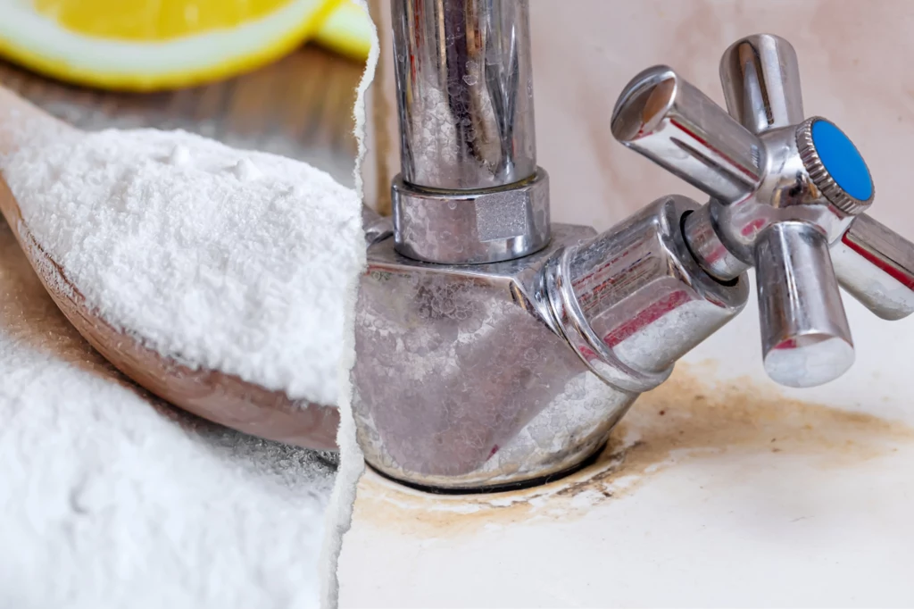 Chcąc się pozbyć kamienia z łazienki, można wykorzystać sodę oczyszczoną