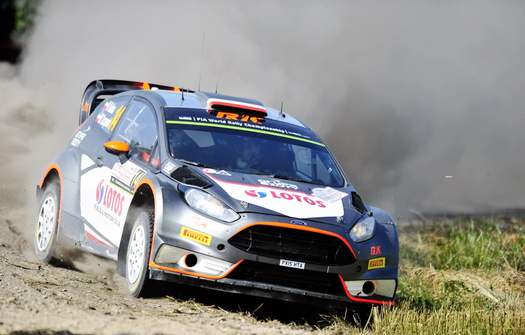 Robert Kubica na szutrach w Rajdzie Polski - zdjęcie z 2015 roku