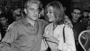 René Clément i Jane Fonda na planie filmu "Koty"