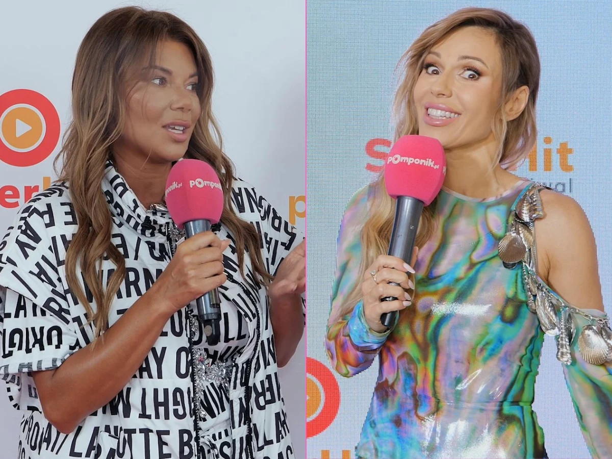 Edyta Górniak i Doda na konferencji Polsat SuperHit Festiwal 2023 Edyta Górniak i Doda na konferencji Polsat SuperHit Festiwal 2023