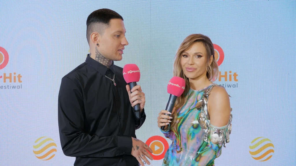 Doda w rozmowie z reporterem Pomponika, Damianem Glinką Doda w rozmowie z reporterem Pomponika, Damianem Glinką