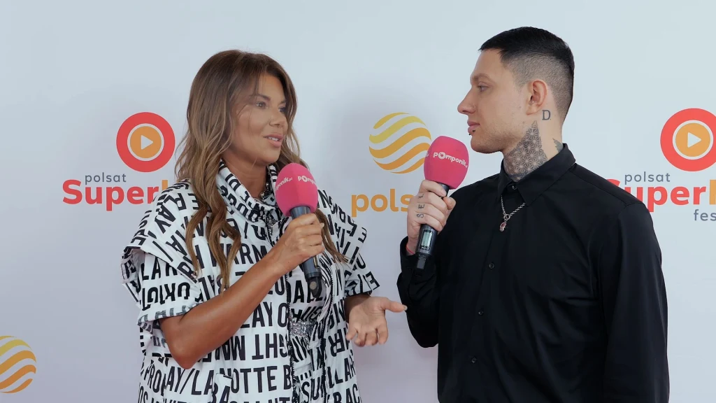 Edyta Górniak w rozmowie z reporterem Pomponika, Damianem Glinką Edyta Górniak w rozmowie z reporterem Pomponika, Damianem Glinką