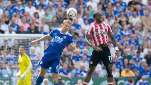 Ivan Toney w meczu Brentford z Leicester City