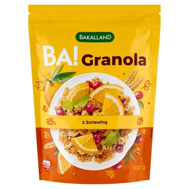 Bakalland Ba! Granola z żurawiną 300 g - 1