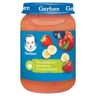 Gerber Mus jabłkowo-bananowy z truskawkami 190 g