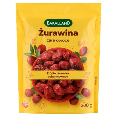 Bakalland Żurawina całe owoce 200 g - 1