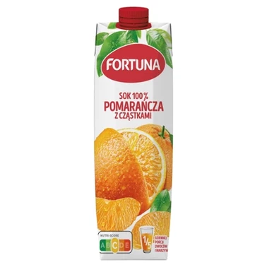 Fortuna Sok 100 % pomarańcza z cząstkami 1 l - 0