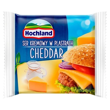 Hochland Ser kremowy w plastrach cheddar 130 g - 1