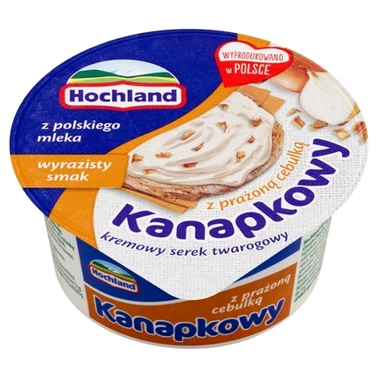 Hochland Kanapkowy kremowy serek twarogowy z prażoną cebulką 130 g - 0