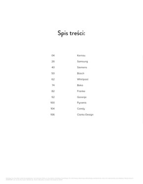 Komfort - katalog urządzeń AGD