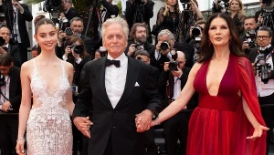 Michael Douglas z żoną i córką