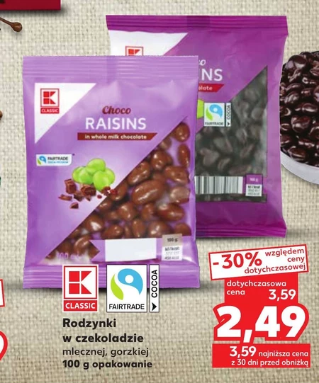 Rodzynki w czekoladzie
