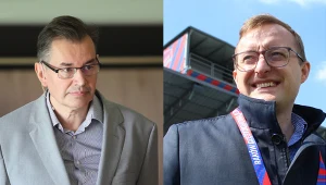 Tomasz Stamirowski, właściciel Widzewa i Mateusz Dróżdż /NATANAEL BREWCZYNSKI 