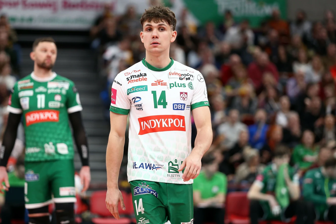 Kuba Hawryluk w barwach Indykpolu AZS-u Olsztyn