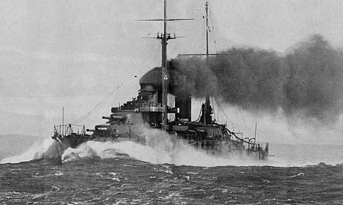Pancernik Paryż w 1914 roku Pancernik Paryż w 1914 roku