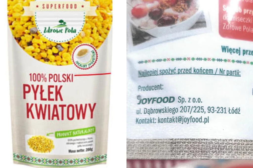 GIS wycofał ze sprzedaży kolejny produkt. Chodzi o pyłek kwiatowy