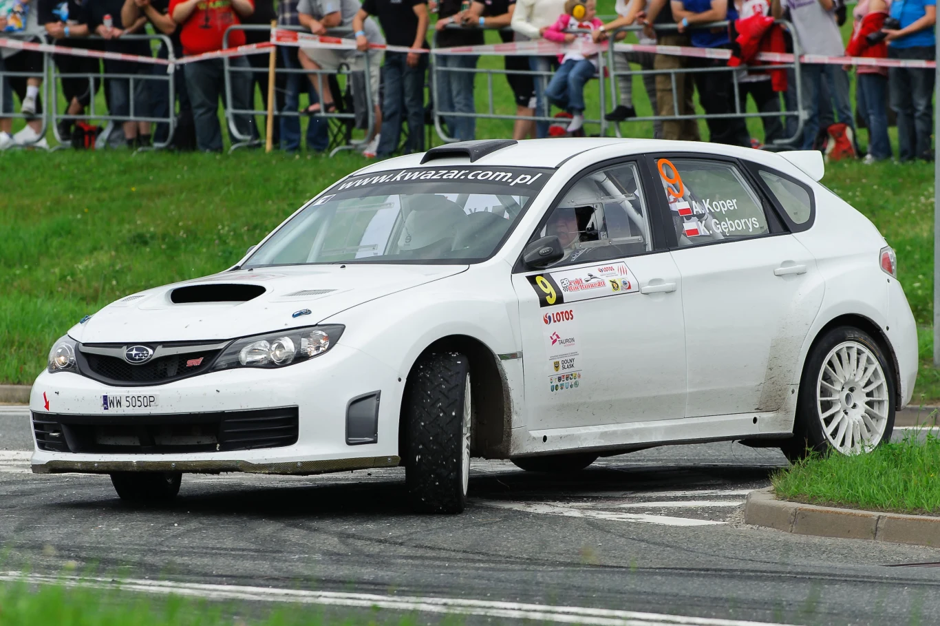 Andrzej Koper i Krzysztof Gęborys na Rajdzie Karkonoskim w 2013 roku