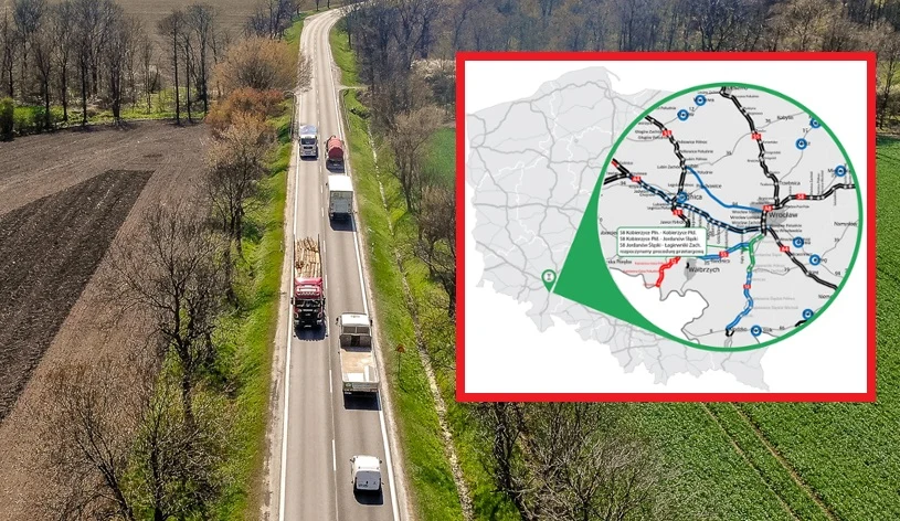 Droga S8 poprowadzona będzie nowym śladem, na zachód od obecnej drogi krajowej nr 8, zwanej czasem drogą śmierci Droga S8 poprowadzona będzie nowym śladem, na zachód od obecnej drogi krajowej nr 8, zwanej czasem drogą śmierci