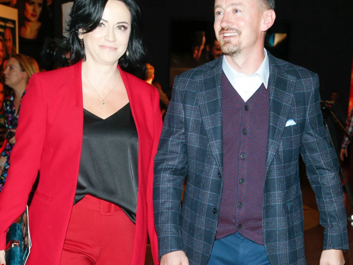 Adam Małysz z żoną Adam Małysz z żoną