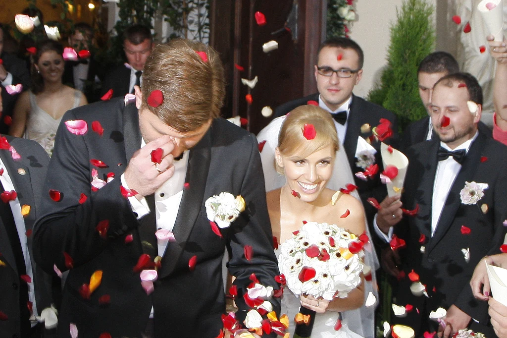 Agnieszka Popielewicz w dniu ślubu, 2011 rok