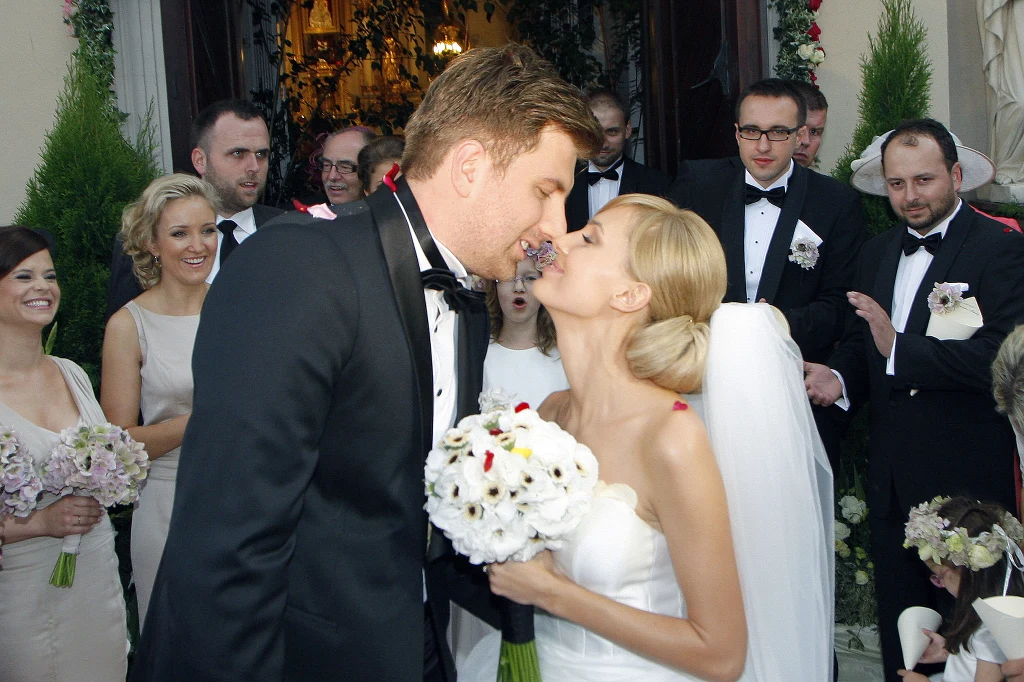 Agnieszka Popielewicz i Mikołaj Wit w dniu ślubu Agnieszka Popielewicz i Mikołaj Wit w dniu ślubu