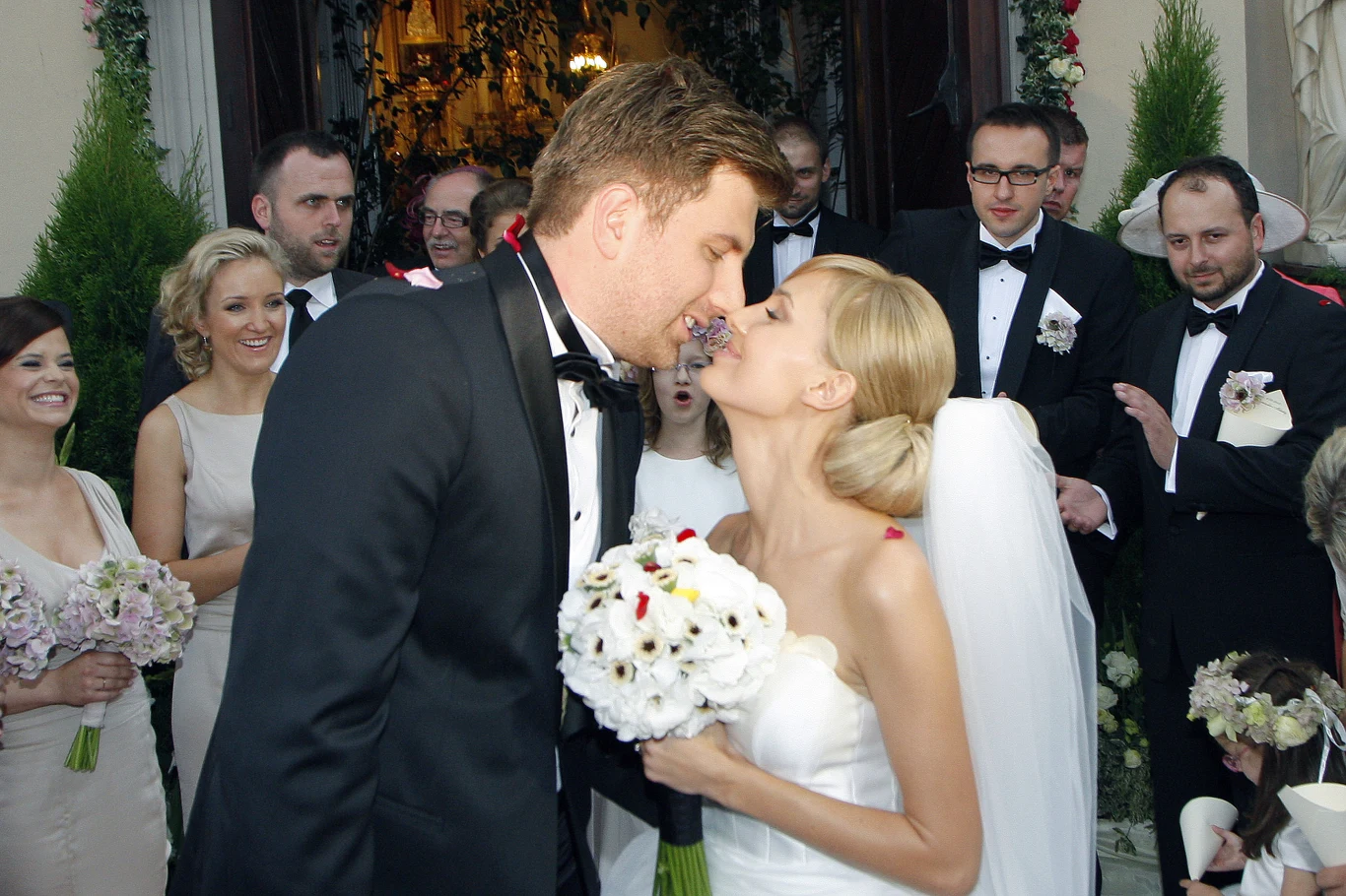 Agnieszka Popielewicz i Mikołaj Wit w dniu ślubu
